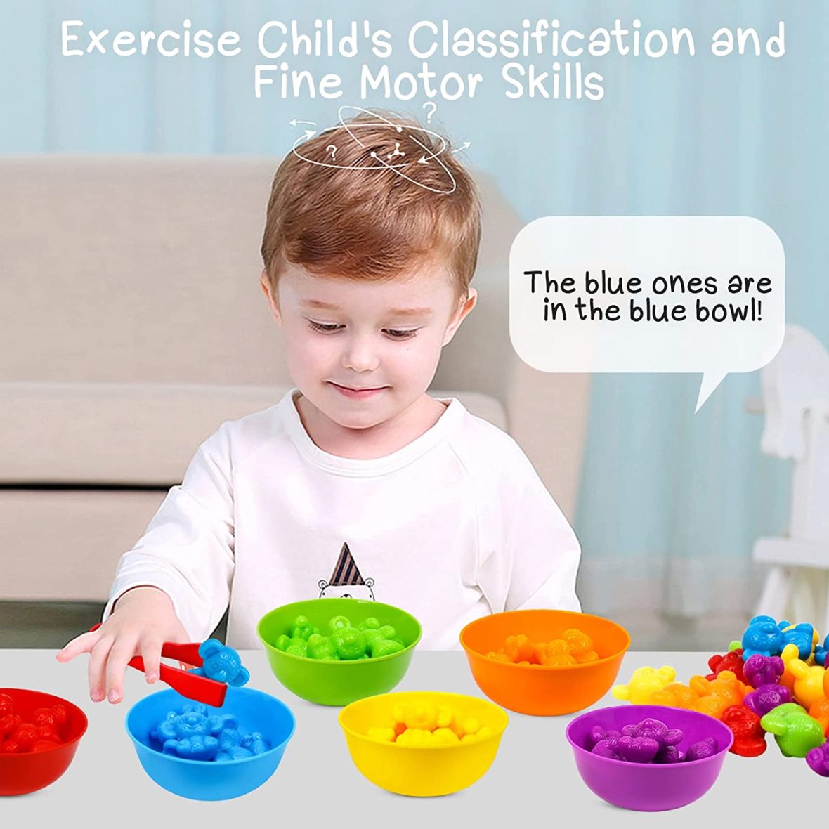 Colorful Counting Bears with Matching Cups
