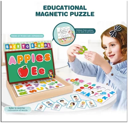 Educational Alphabet Puzzle & Drawing Board