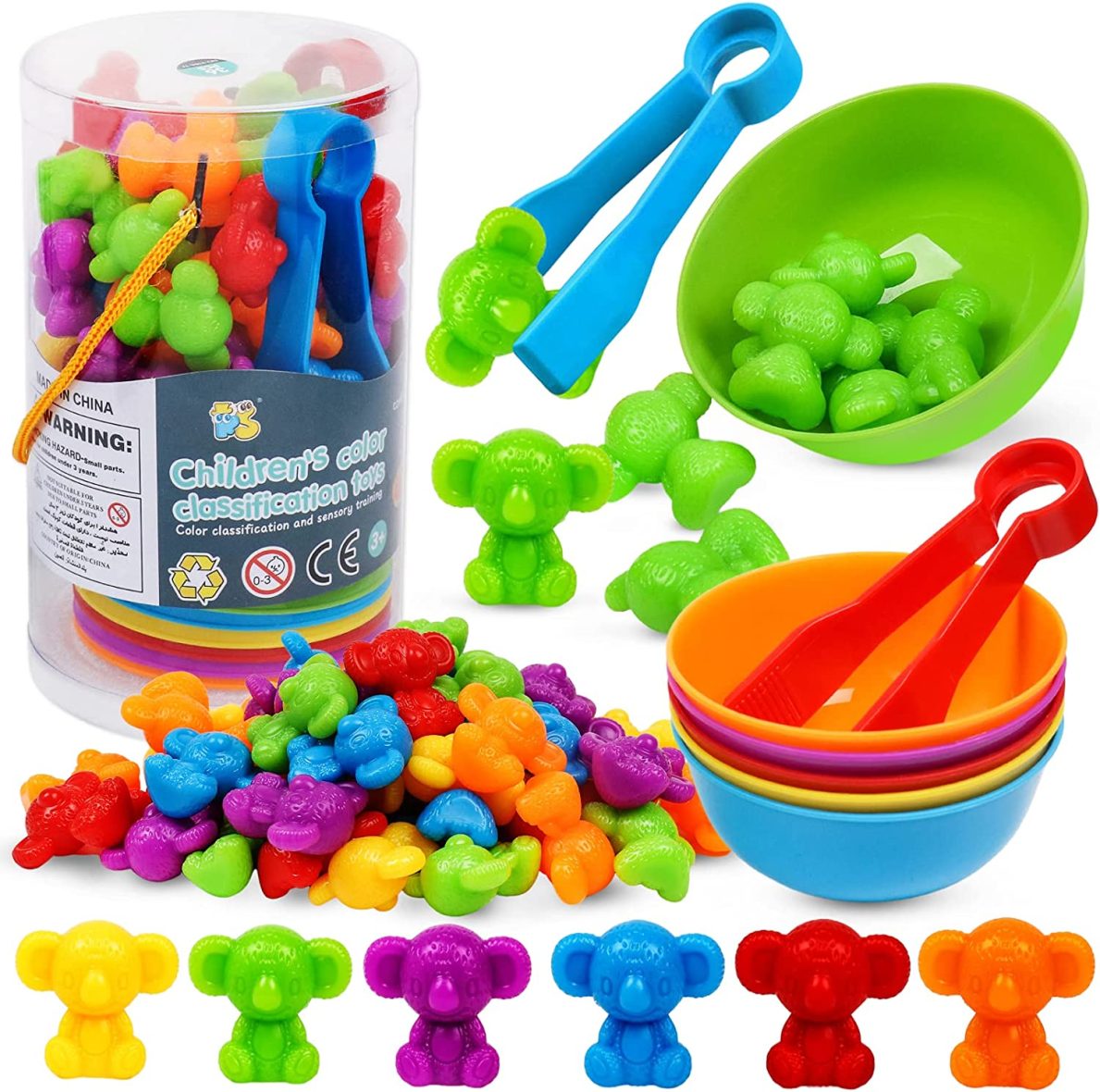 Colorful Counting Bears with Matching Cups