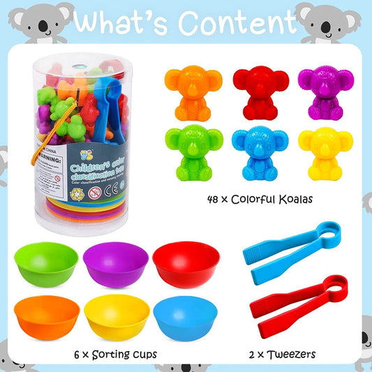 Colorful Counting Bears with Matching Cups