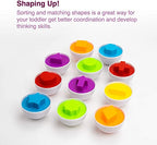 Shape and Colour Matching Eggs – Set of 6
