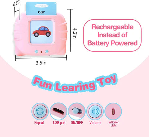 Interactive English Card Reader for Kids – 112 Flashcards