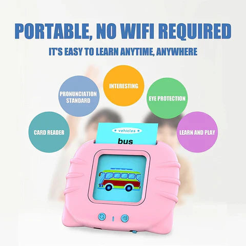 Interactive English Card Reader for Kids – 112 Flashcards