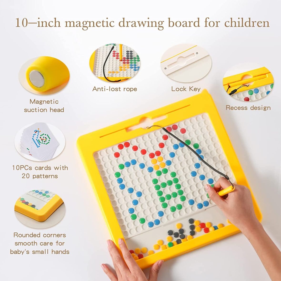 Magnetic Beads Doodle Drawing Board – Random Colour